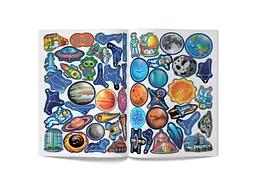 Книга Велика книжка. Розвивальні наліпки. Розумні завдання. Космос 1411 shop (9789669871411) - мініатюра 4