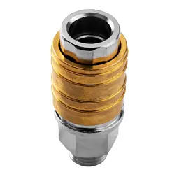 Конектор для шланга Neo Tools муфта швидкознімна пневматична, 1/4", 16бар, нержавіюча сталь, латунь (12-635) - мініатюра 6