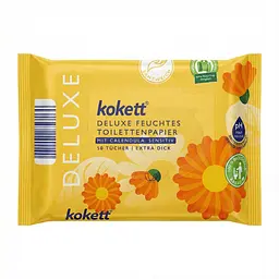Вологий туалетний папір Kokett Deluxe з екстрактом календули 50 шт.