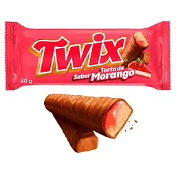 Шоколадний батончик Twix Chocolate Torta de Morango 40 г - мініатюра 2