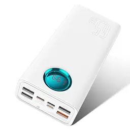 Портативна батарея - зовнішній акб Baseus Amblight 26800mAh 65W OE (P10022402223-00) білий - мініатюра 5