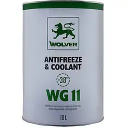 Антифриз WOLVER Antifreeze & Coolant Ready for use G11 -40 ° C зелений 10л
