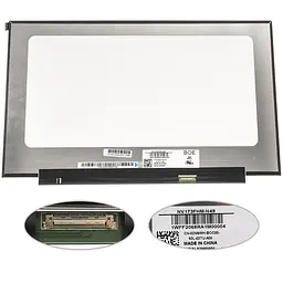 Матриця 17.3 NV173FHM-N49 1920х1080, 30pineDP, IPS, 250 cd/m2, кольоропередача 45%, LED, SLIM без планок та вушок, матова, роз'єм праворуч знизу для ноутбука