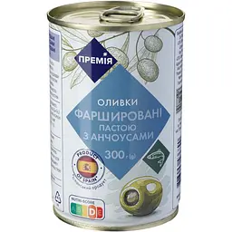 Оливки Премія зелені фаршировані анчоусами 300 г - мініатюра 3