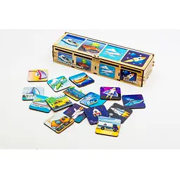Дитячий Сортер Монтессорі PuzzleOK Транспорт Puz-34043 - мініатюра 4