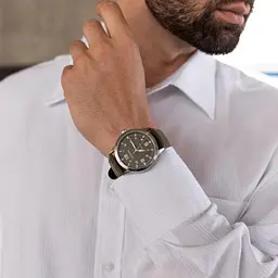Водостійкий механічний годинник Ochstin Military silver - мініатюра 4