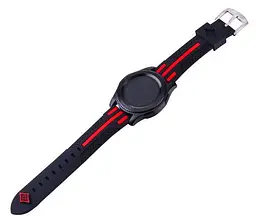 Силіконовий ремінець Primo Dart для годинника Huawei Watch GT 2/GT Active 46 мм Black Red - мініатюра 3