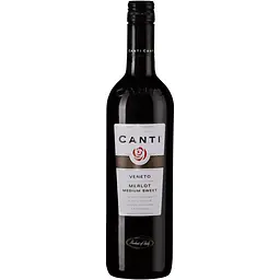 Вино Canti Merlot Veneto IGT красное полусладкое 0.75 л