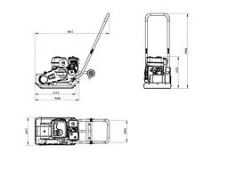 Віброплита Zipper ZI-RPE60E