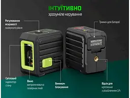Лазерний рівень Alloid Alloid Pro. Рівень лазерний 2D, LL-2218 - мініатюра 4