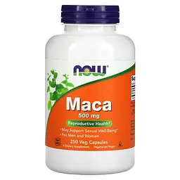 NOW Мака Перуанська, Maca 500 мг - 250 капсул