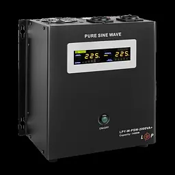 ДБЖ з правильною синусоїдою LogicPower 24V LPY- W PSW-2000VA+ 1400 Вт 10A/20A - мініатюра 2