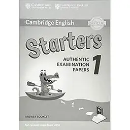 Cambridge English Starters 1 for Revised Exam from 2018 Answer Booklet