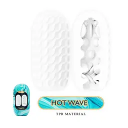Мастурбатор яйце Pretty Love Hot Wave Venus X Egg білий - мініатюра 3