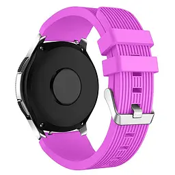 Силіконовий ремінець Watchbands Galaxy для Samsung Gear S3 Samsung Galaxy Watch 46mm - фіолетовий (WB001GALAXYVIOLET) - мініатюра 3