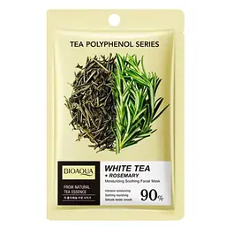 Маска для обличчя заспокійлива Bioaqua Tea+ Rosemary тканинна, 25 мл