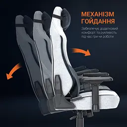 Ігрове крісло GamePro Linen fabric Dark grey (GC715DG) - мініатюра 17