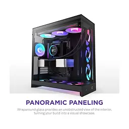 Корпус для ПК NZXT H9 Flow RGB Dual-Chamber All Black (CM-H92FB-R1) - мініатюра 7