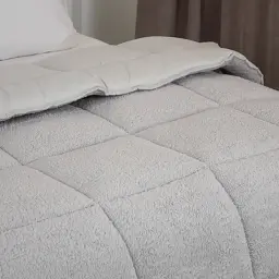 Ковдра ТЕП Teddy демісезонна та зимова 180x210 см світло-сіра - мініатюра 5