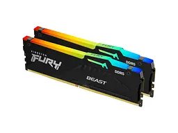 Пам'ять для настільних комп'ютерів Kingston FURY 64 GB (2x32GB) DDR5 5600 MHz Beast RGB EXPO (KF556C36BBEAK2-64)
