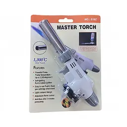 Маленький газовий пальник з п'єзопідпалом та регулюванням Master Torch WS-516C