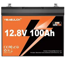Аккумуляторная батарея для ИБП YEAGULCH 12.8 V / 100 А*ч (YEAGULCH-12,8V/100Ah Mini)