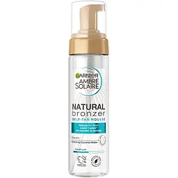 Мус-автозасмага Garnier Ambre Solaire з вітаміном Е і кокосовою водою для шкіри тіла та обличчя 200 мл