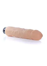 Вібратор реалістичний B - Series EasyLove Boss Real Skin 22.5 см тілесний - мініатюра 5