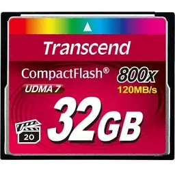 Карта пам'яті Transcend 32GB 800x (TS32GCF800)
