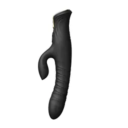 Вібратор-кролик Zalo Mose Rabbit Thruster 25.7 см чорний - мініатюра 4