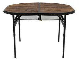 Стіл Bo-Camp Woodbine Oval 100x70 cm Black/Wood look (1404185) - мініатюра 2