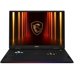 MSI Ноутбук Raider A18 HX A9WIG-212XUA UHD+ mini LED 120Hz, Ryzen 9 9955HX3D_16C_32T, 32GB, F1TB, NVD5080-16, DOS, чорний