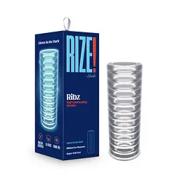 Мастурбатор Blush Rize - Ribz Glow in the Dark Masturbator - Clear, нейтральний, світиться в темряві