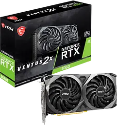 Відеокарта GeForce RTX 3060 12GB MSI Ventus 2X OC (RTX 3060 VENTUS 2X 12G OC) Б/В