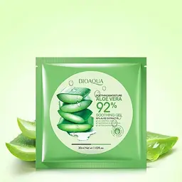 Маска для обличчя Bioaqua Soothing&Moisture Aloe Vera 92% Soothing Gel Face, 30 г - мініатюра 2