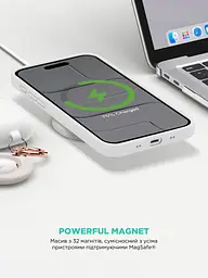 Силиконовый чехол с MagSafe для Apple iPhone 17 Air, ICON2 MagCase, белый, противоударный, панель с мягкой подкладкой, защита всего корпуса, поддержка беспроводной зарядки, совместим с защитными стеклами и пленками, ArmorStandart (ARM86668) - мініатюра 8