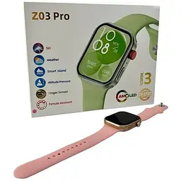 Смарт-годинник Fendior Z03 Pro IP65 Pink - мініатюра 3