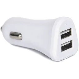 Автомобільний зарядний пристрій Florence Smart 2USB 3.1A White - мініатюра 3