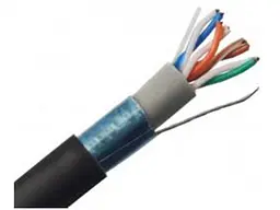 Кабель вита пара ATCOM (13426) Premium FTP cat5e, 4х2х0, 5мм, мідь, для зовнішніх робіт PVC + PVE, 305м