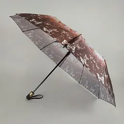 Жіноча складана парасолька напівавтомат S&L 102 см коричнева - мініатюра 2