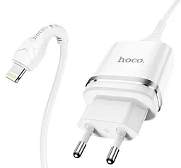 Адаптер мережевий HOCO Lightning Cable Ardent charger set N1 white