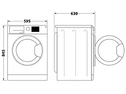 Пральна машина Whirlpool фронтальна, 9кг (FFB9448BVUA) - мініатюра 7