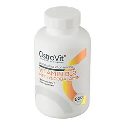 Вітамін OstroVit Vitamin B12 Methylcobalamin 200 таблеток - мініатюра 2