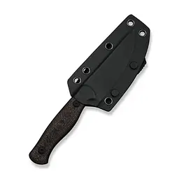 Ніж фіксований туристичний Weknife Notchline, (8.7 см) CPM S35VN /Carbon Fiber мідний з чохлом - мініатюра 9