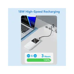 Батарея універсальна Vention 10000 mAh 22.5W Black LED Display Type (FHKB0) - мініатюра 2