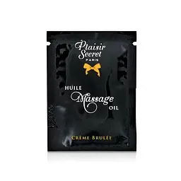 Пробник массажного масла Plaisirs Secrets Creme Brulee крем-брюле, 3 мл