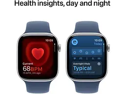 Смарт-годинник Apple Watch Series 10 GPS 46mm Silver Alu. Case w. Denim Sport Band - S/M (MWWL3) - мініатюра 5