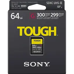 Карта пам'яті Sony SDXC Tough G 64GB UHS-II U3 V90 R300/W299Mb/s (SF64TG) [100453] - мініатюра 3