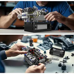 Конструктор Mould King Mking Двигун і коробка передач Supercar McL V8 (10206) [161092] - мініатюра 5