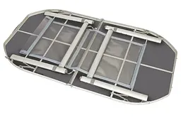 Стіл Bo-Camp Case Model Oval 150x80 cm Grey (1404399) (DAS303275) - мініатюра 2